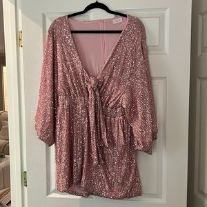 Pink Lily Pink Sparkle Romper